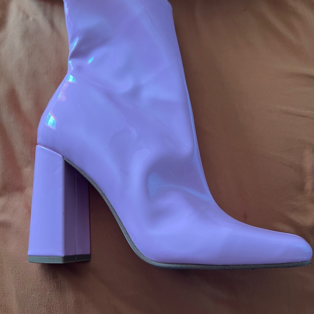 Pink High Heel Boots